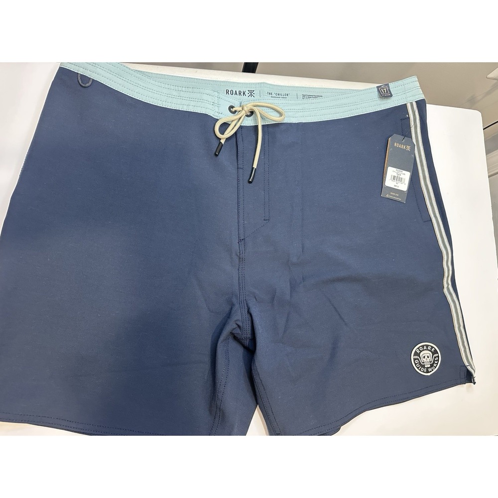 Roark The Chiller Mixtape Boardshorts Men's‎ 40 Navy Blue NWT
